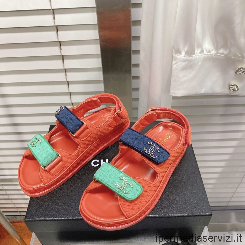 Replica Chanel Cc Dad Red Knitwear Sandalo Da 35 A 41
