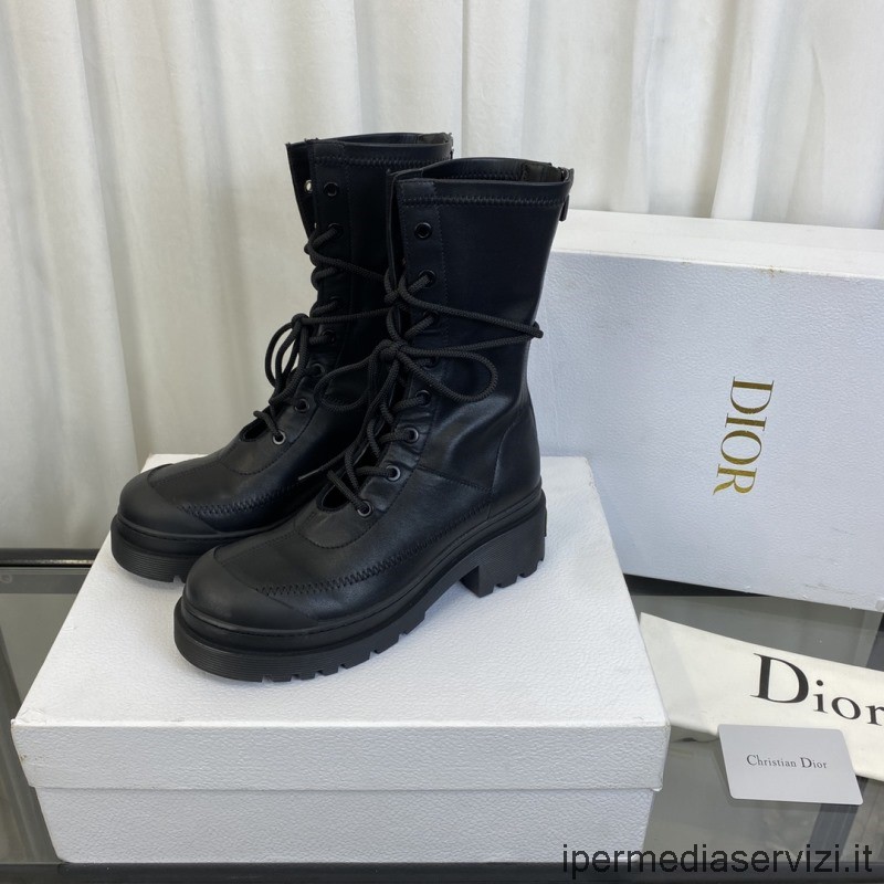 Replika Dior 2022 černé Kožené Boty 35 Až 40