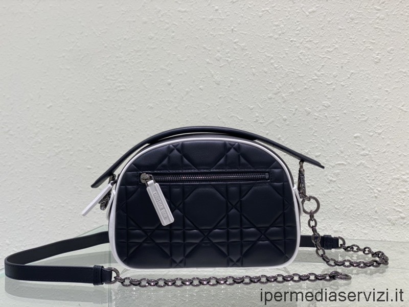 Replika Dior Vibe Messenger Brašny Z černé Kůže 22 Cm