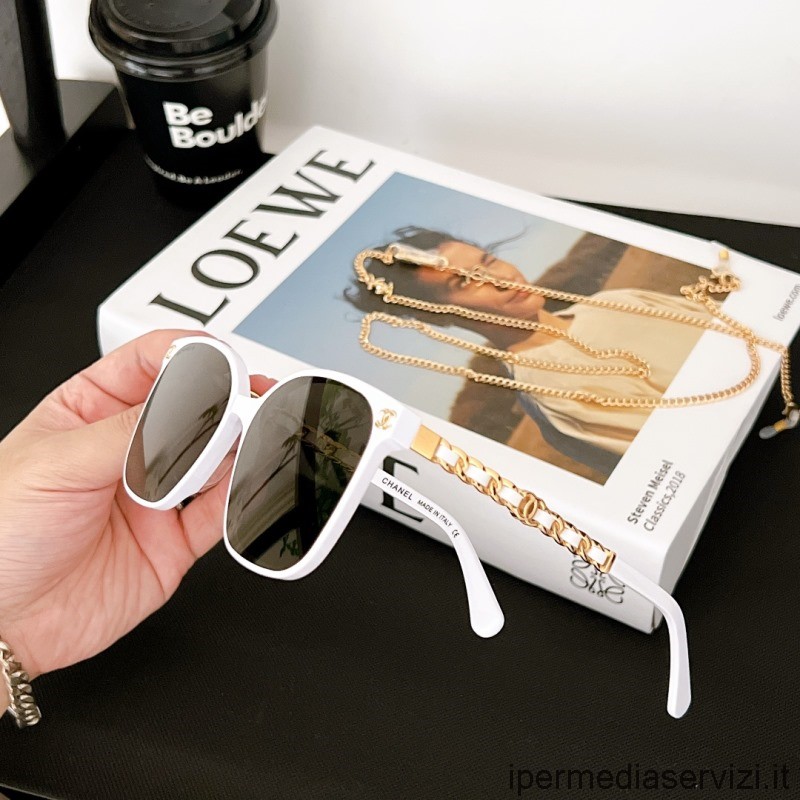 Replika Chanel Replika Slunečních Brýlí Ch0758 Bílá