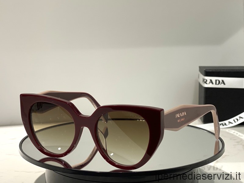 Replika Prada Replika Jednobarevných Slunečních Brýlí Spr14ws Vínové