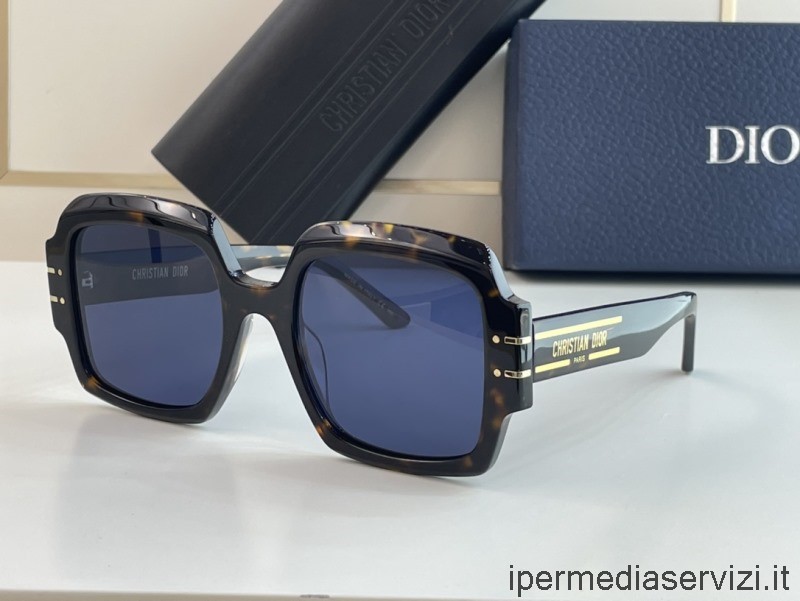 Replika Dior Replika Diorsignature S1u černé čtvercové Sluneční Brýle