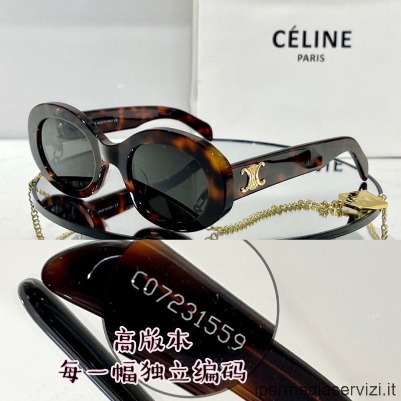 Replika Celine Replika Solbriller Cl40194 Brun
