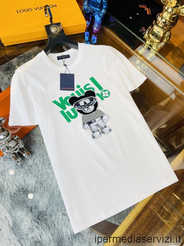 Replica Louis Vuitton Herren Tragen Weißes Baumwoll-T-Shirt M Bis Xxxxl