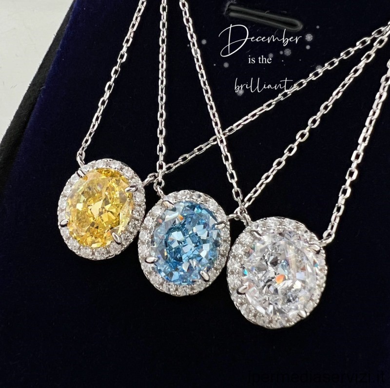 Replica Tiffany VIP Soleste Diamant-Anhänger-Halskette
