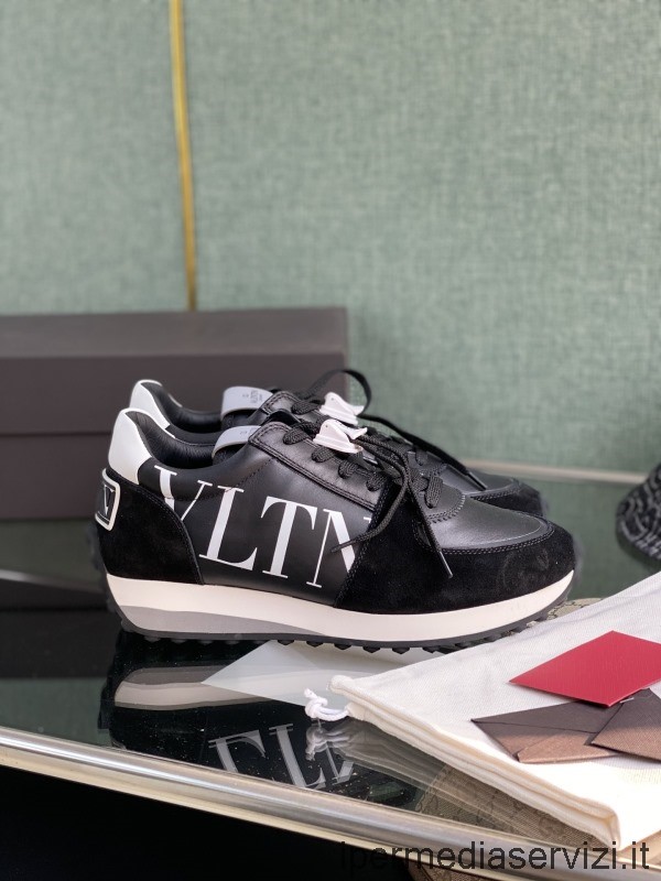 ρεπλίκα Valentino Garavani Vltn υφασμάτινα Sneakers Roller σε μαύρο χρώμα 38 έως 44