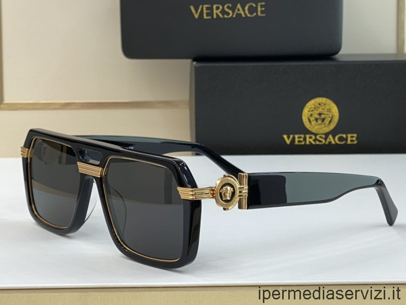 Replica Versace Replica Medusa Icon γυαλιά ηλίου Ve4339 μαύρα