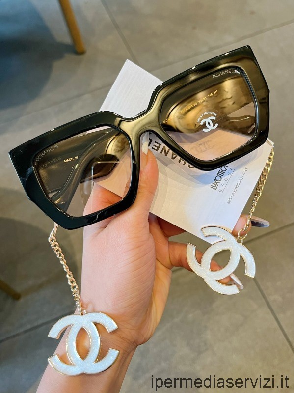 ρεπλίκα Chanel ρεπλίκα γυαλιά ηλίου Ch7821 μαύρα