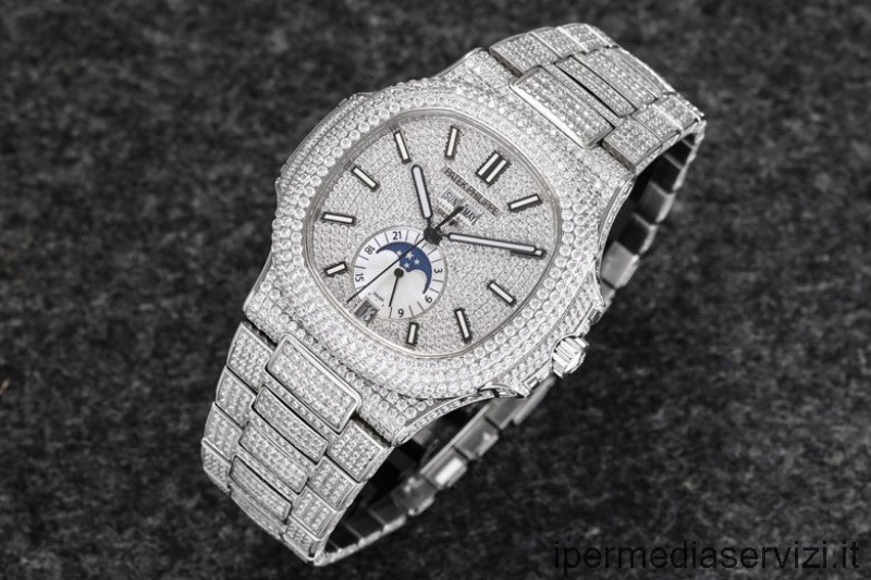 ρεπλίκα πατέκ Philippe Vip ναυτίλος γυναικείο ρολόι γεμάτο διαμάντια 40 χλστ
