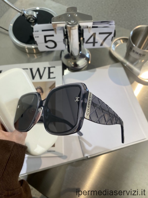 ρεπλίκα Chanel ρεπλίκα γυαλιά ηλίου Ch0752 γκρι