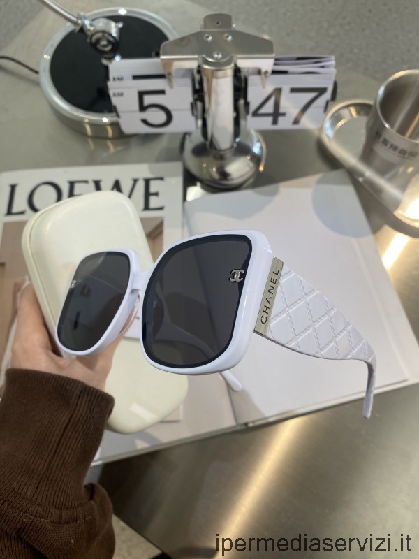 ρεπλίκα Chanel ρεπλίκα γυαλιά ηλίου Ch0752 λευκά