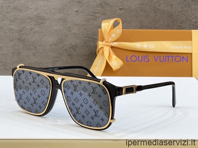 ρεπλίκα Louis Vuitton ρεπλίκα Lv δορυφορικά γυαλιά ηλίου Z1085e μαύρα