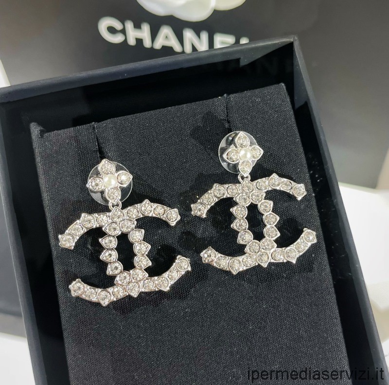 Replica Chanel Vip Crystals Cc σκουλαρίκια με λογότυπο