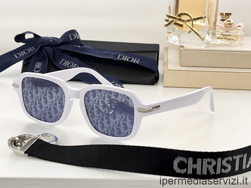 Replica Dior ρεπλίκα γυαλιά ηλίου μαύρη φόρμα S51 λευκό