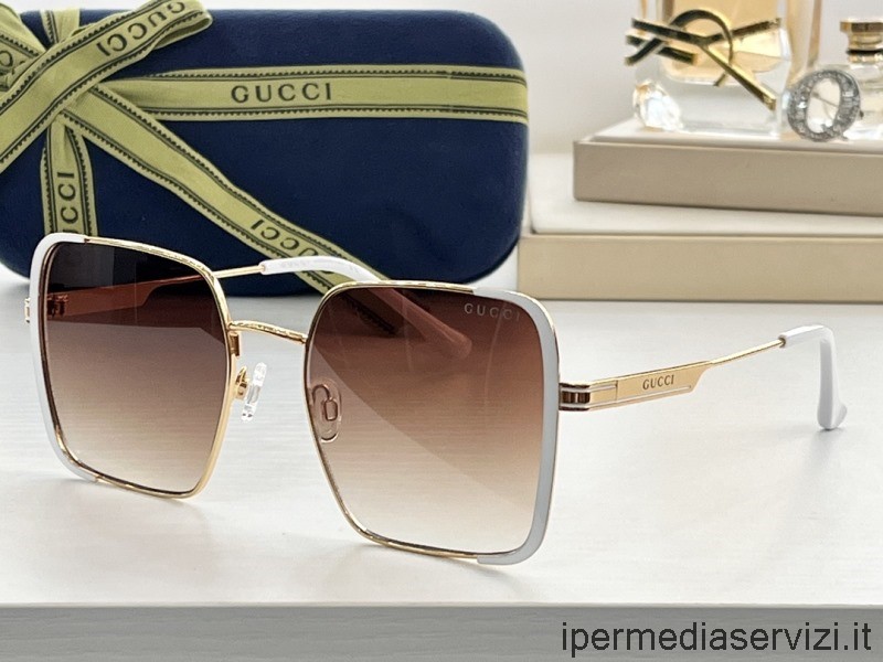 Replica Gucci Replica γυαλιά ηλίου Gg9025 λευκά
