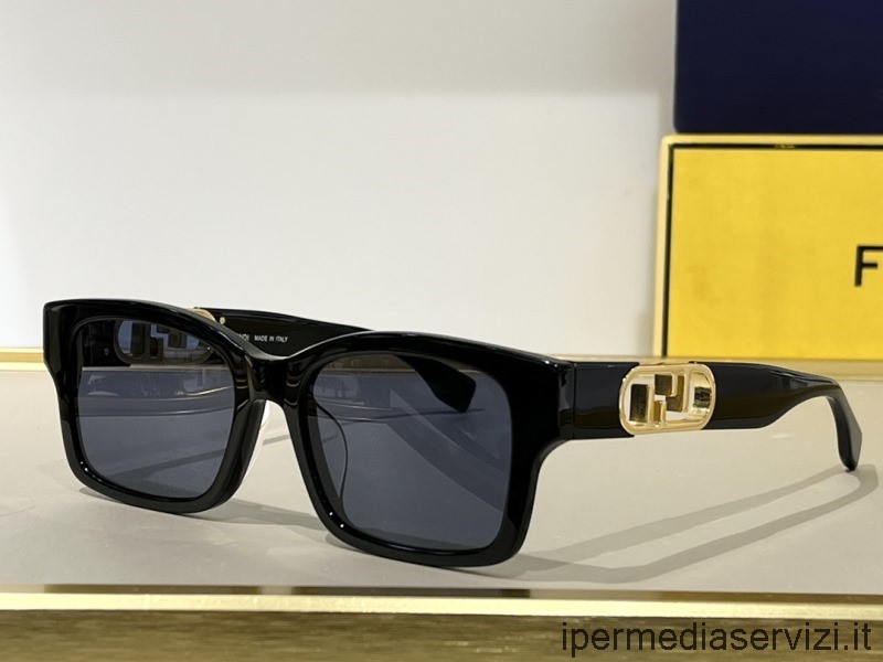 ρεπλίκα Fendi ρεπλίκα γυαλιά ηλίου Fe4008 μαύρα