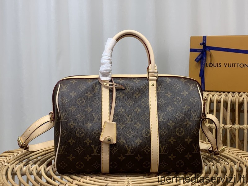 ρεπλίκα Louis Vuitton Keepall μονόγραμμα καμβάς Sofia Coppola Sc Tote τσάντα ώμου M42426 35x23x18cm