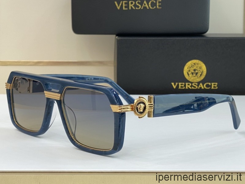 ρεπλίκα Versace ρεπλίκα μέδουσα εικονίδιο γυαλιά ηλίου Ve4339 μπλε