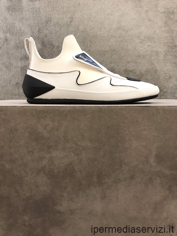 Replica Ferragamo Nile Scuba Colorblock Slip On Sneakers in White 38 To 44
