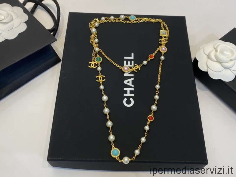 Réplica De Collar De Perlas Cc De Chanel
