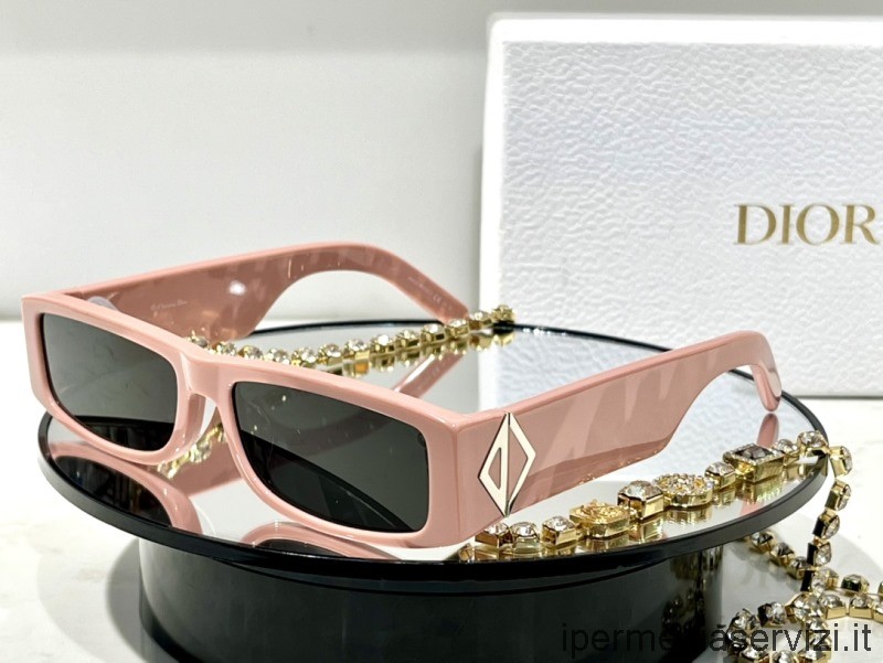 Réplica Dior Réplica De Gafas De Sol Diamante Quise Rosa