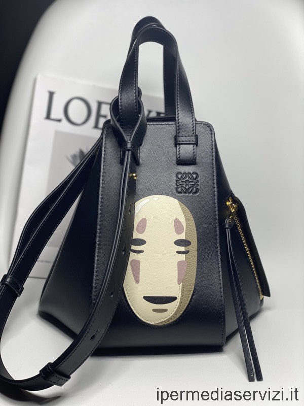 Réplica Loewe Kaonashi No Face Hammock Bolso De Mano Pequeño En Negro 29x26x14cm