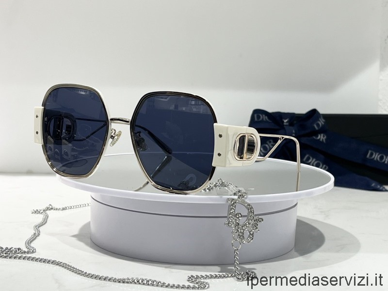 Réplica Dior Réplica De Gafas De Sol S5u 30 Montaigne Gafas De Sol Redondas Con Efecto De Carey