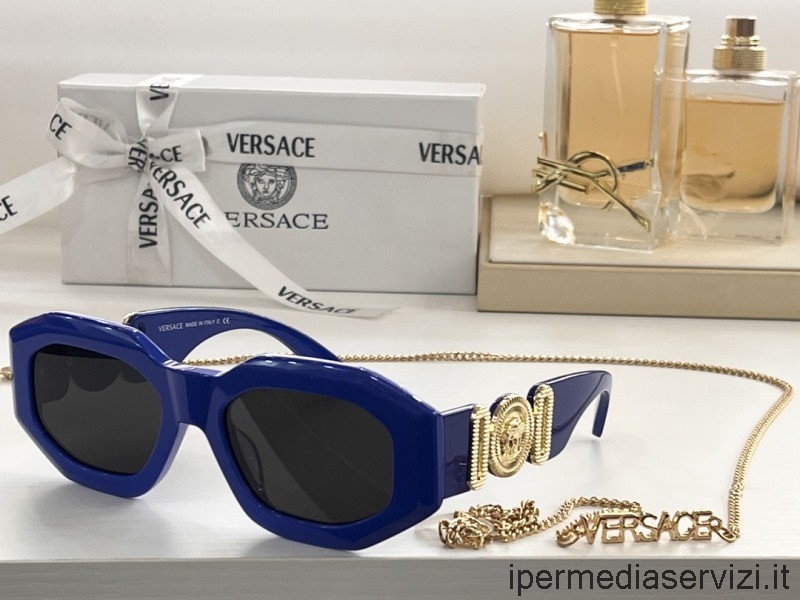 Réplica De Gafas De Sol Versace Medusa Réplica Ve4088 Azul