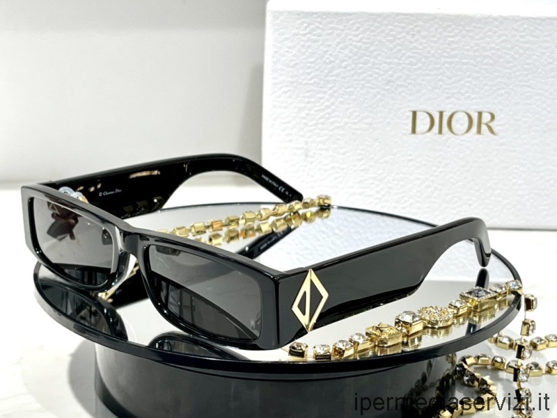 Réplica Dior Réplica De Gafas De Sol Diamante Quise Negro