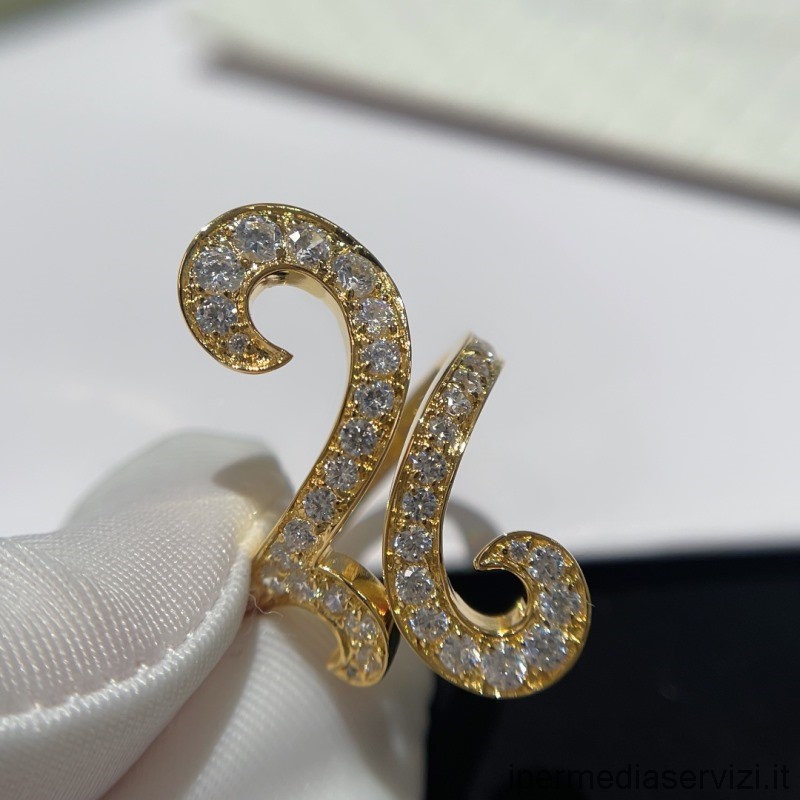 Replika Van Cleef Arpels Kristály Gyűrű Arany