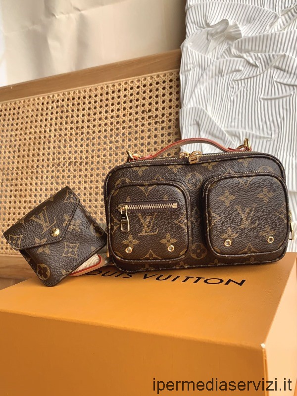 Kopi Louis Vuitton Vip Sporty Bruks Crossbody Bag I Monogram Lerret M80446 M45672 18x11x10cm