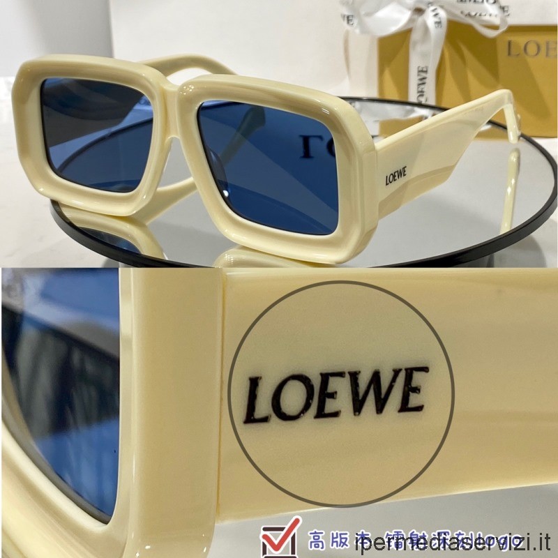 Replica Loewe Replica Occhiali Da Sole Lw40064 Bianco Sporco