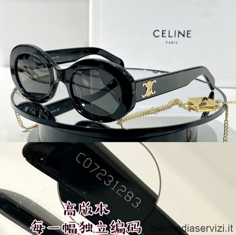 Réplica Celine Réplica óculos De Sol Cl40194 Preto