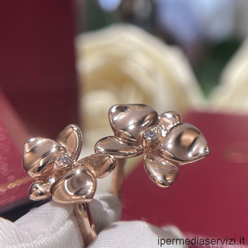 реплика Cartier Caresse Dorchidees Par Cartier кольца из розового золота