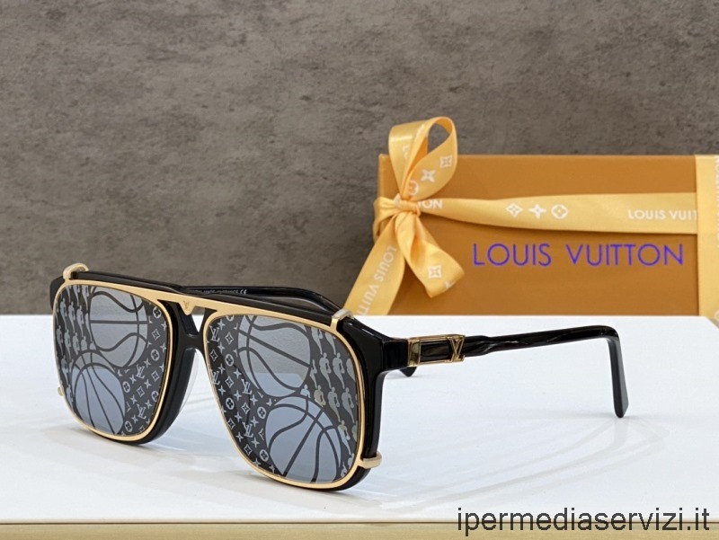 Replika Louis Vuitton Replika Lv Satellit Solglasögon Z1085e Svart
