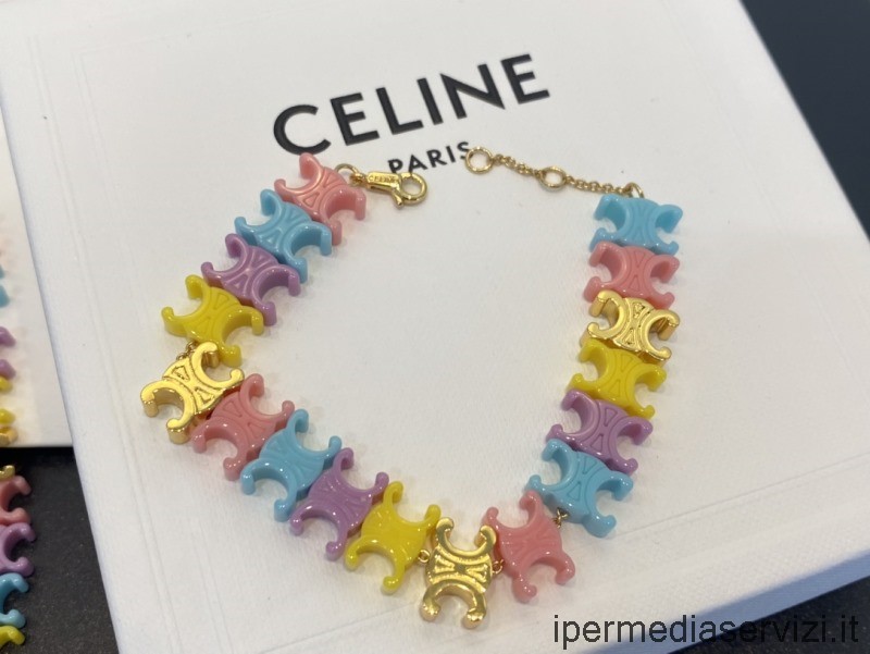 Replika Celine Baby Armband Med Multi Plexiglas Triomf
