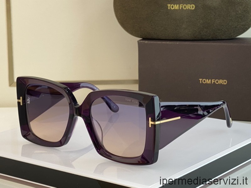 แว่นตากันแดดแบบจำลองทอมฟอร์ด Tf921 สีม่วง