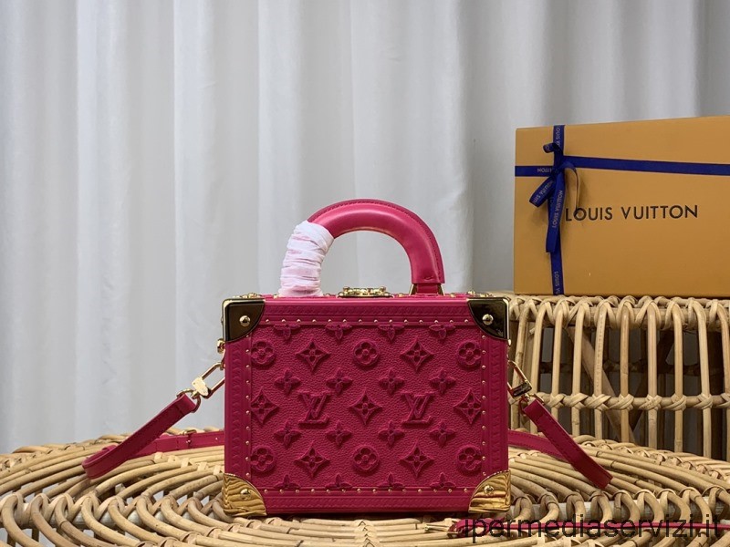 Louis Vuitton Petite Valise Shoulder Top Handle Bag In Fuchsia Pink M20682 22x16x11cm ซื้อเลย